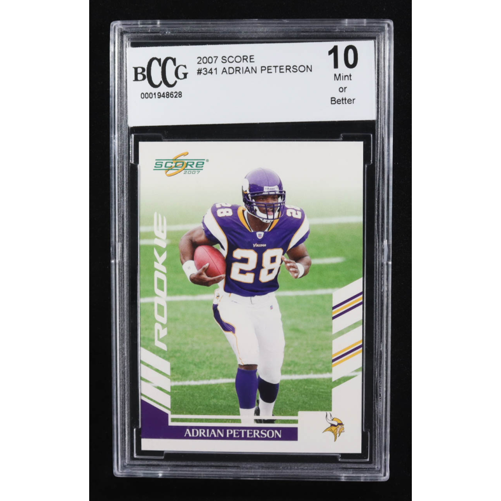 Adrian Peterson 2007 Score #341 RC (BCCG 10) at PristineAuction.com