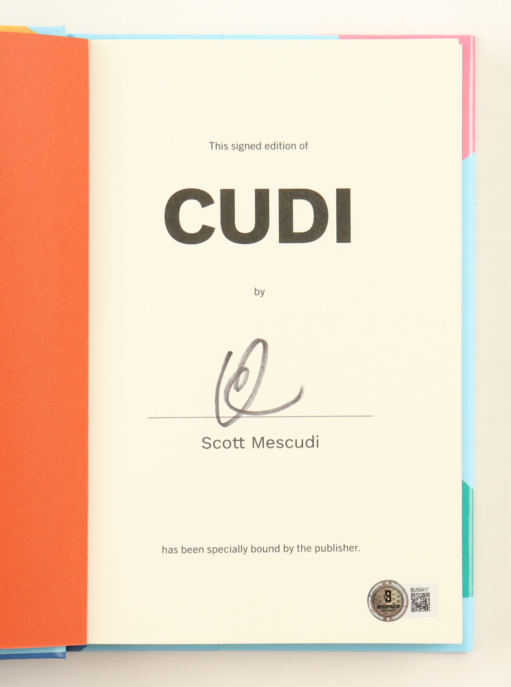 Kid Cudi Signed "Cudi" Hardcover Book (Beckett) at PristineAuction.com Kid Cudi Signed "Cudi" Hardcover Book (Beckett) at PristineAuction.com