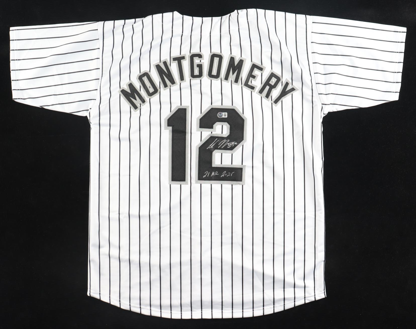 Colson Montgomery Signed Jersey Inscribed "21 HR 2025" (Beckett) at PristineAuction.com Colson Montgomery Signed Jersey Inscribed "21 HR 2025" (Beckett) at PristineAuction.com