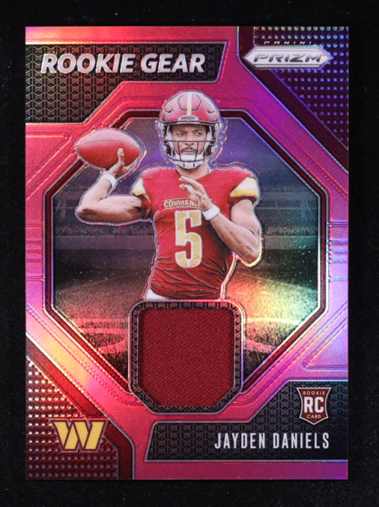 Jayden Daniels 2024 Panini Prizm Rookie Gear Pink #2 RC