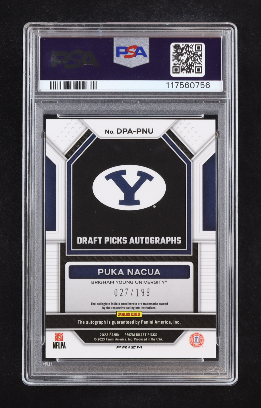 Puka Nacua 2023 Panini Prizm Draft Picks Draft Picks Autographs Red #11 RC #027/199 (PSA 10) at PristineAuction.com Puka Nacua 2023 Panini Prizm Draft Picks Draft Picks Autographs Red #11 RC #027/199 (PSA 10) at PristineAuction.com