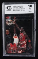 Michael Jordan 1998 Upper Deck Collection Career Jordan Tribute #34 (BCCG 10) at PristineAuction.com