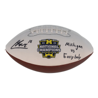 Colston Loveland Signed 2023 Michigan Wolverines Champions Football Inscribed "Michigan vs Everybody" (Beckett) at PristineAuction.com