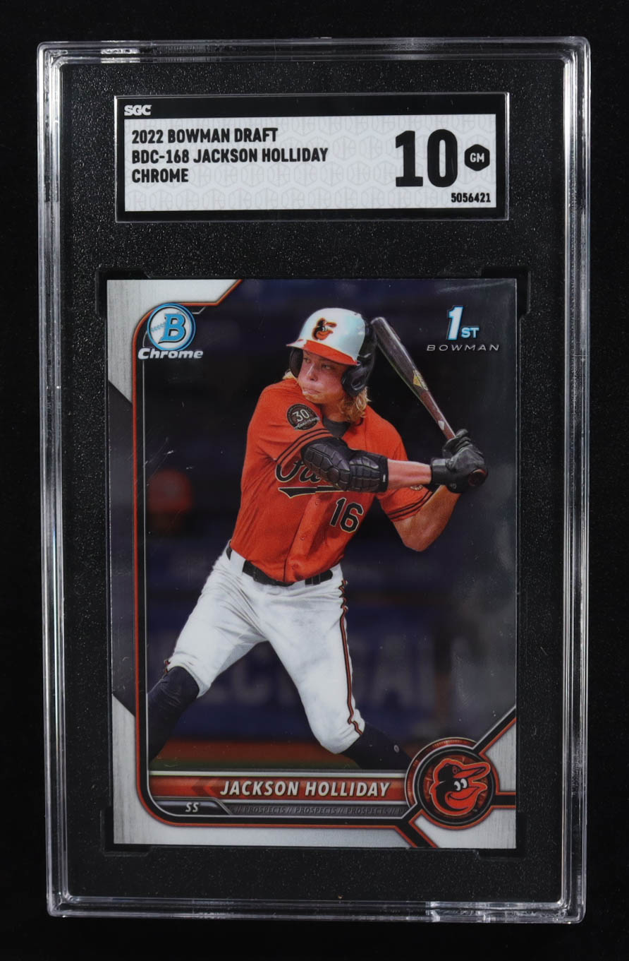 Jackson Holliday 2022 Bowman Draft #BDC-168 RC (SGC 10) at PristineAuction.com Jackson Holliday 2022 Bowman Draft #BDC-168 RC (SGC 10) at PristineAuction.com