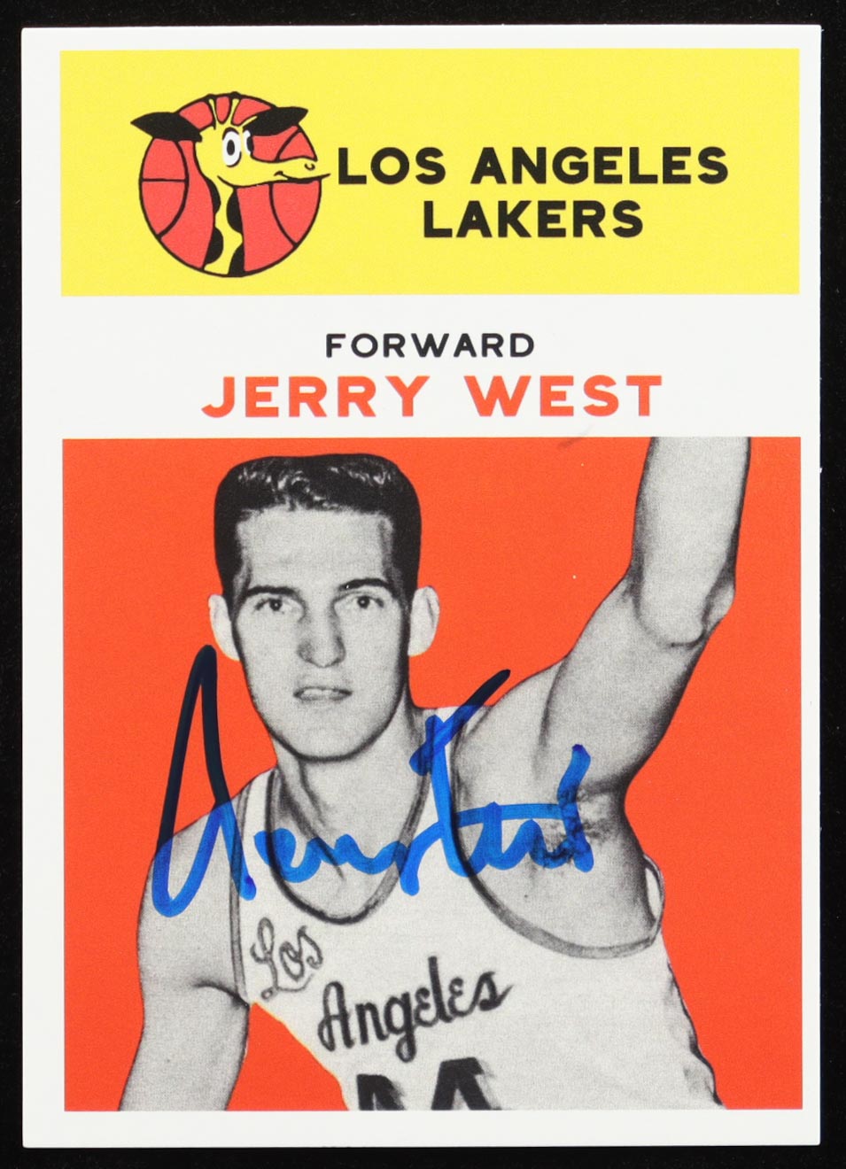 Jerry West Signed Rookie Reprint Card (Beckett) at PristineAuction.com Jerry West Signed Rookie Reprint Card (Beckett) at PristineAuction.com