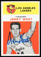 Jerry West Signed Rookie Reprint Card (Beckett) at PristineAuction.com