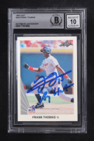 Frank Thomas Signed 1990 Leaf #300 RC Inscribed "Big Hurt" (BGS | Auto 10) at PristineAuction.com