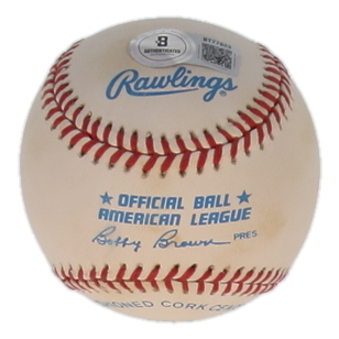 Frank Thomas Signed OAL Baseball (Beckett) at PristineAuction.com Frank Thomas Signed OAL Baseball (Beckett) at PristineAuction.com