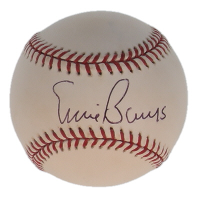 Ernie Banks Signed OML Baseball (Beckett) at PristineAuction.com Ernie Banks Signed OML Baseball (Beckett) at PristineAuction.com