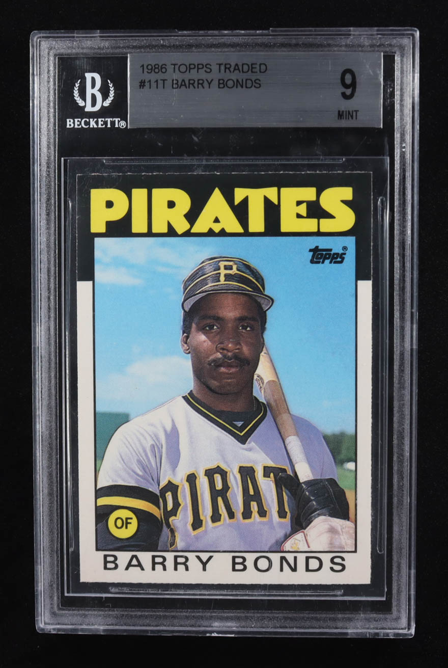 Barry Bonds 1986 Topps Traded #11T RC (BGS 9) at PristineAuction.com Barry Bonds 1986 Topps Traded #11T RC (BGS 9) at PristineAuction.com
