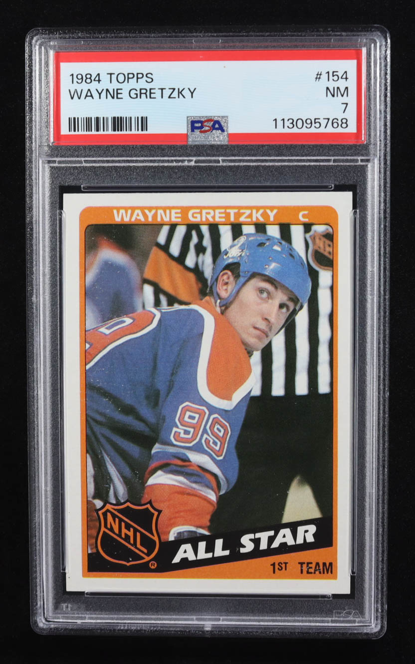 Wayne Gretzky 1984 Topps #154 (PSA 7) at PristineAuction.com Wayne Gretzky 1984 Topps #154 (PSA 7) at PristineAuction.com