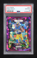 Puka Nacua 2023 Panini Prizm Prizms Purple Ice #357 RC #119/225 (PSA 10) at PristineAuction.com