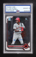 Elly De La Cruz Signed 2022 Bowman Chrome #BCP50 RC (PSA | Auto 10) at PristineAuction.com