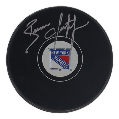 Brian Leetch Signed Rangers Logo Hockey Puck (Beckett) at PristineAuction.com Brian Leetch Signed Rangers Logo Hockey Puck (Beckett) at PristineAuction.com