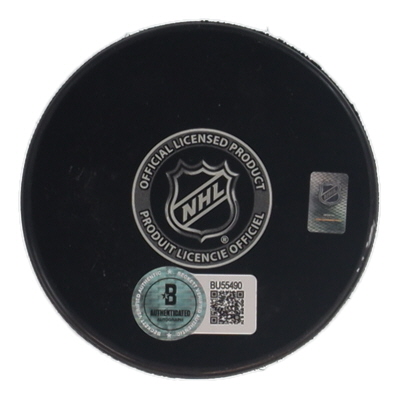 Brian Leetch Signed Rangers Logo Hockey Puck (Beckett) at PristineAuction.com Brian Leetch Signed Rangers Logo Hockey Puck (Beckett) at PristineAuction.com