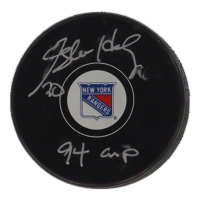 Glenn Healy Signed Rangers Logo Hockey Puck Inscribed "94 Cup" (Beckett) at PristineAuction.com
