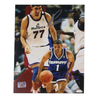 Gheorghe Muresan & Muggsy Bogues Signed Bullets vs Hornets 8x10 Photo (WWS) at PristineAuction.com