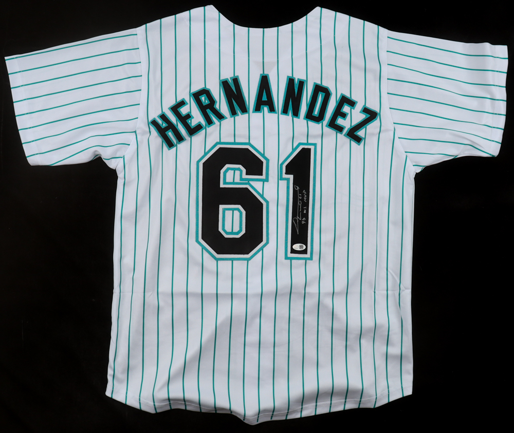 Livan Hernandez Signed Jersey Inscribed "97 WS MVP" (JSA) at PristineAuction.com Livan Hernandez Signed Jersey Inscribed "97 WS MVP" (JSA) at PristineAuction.com