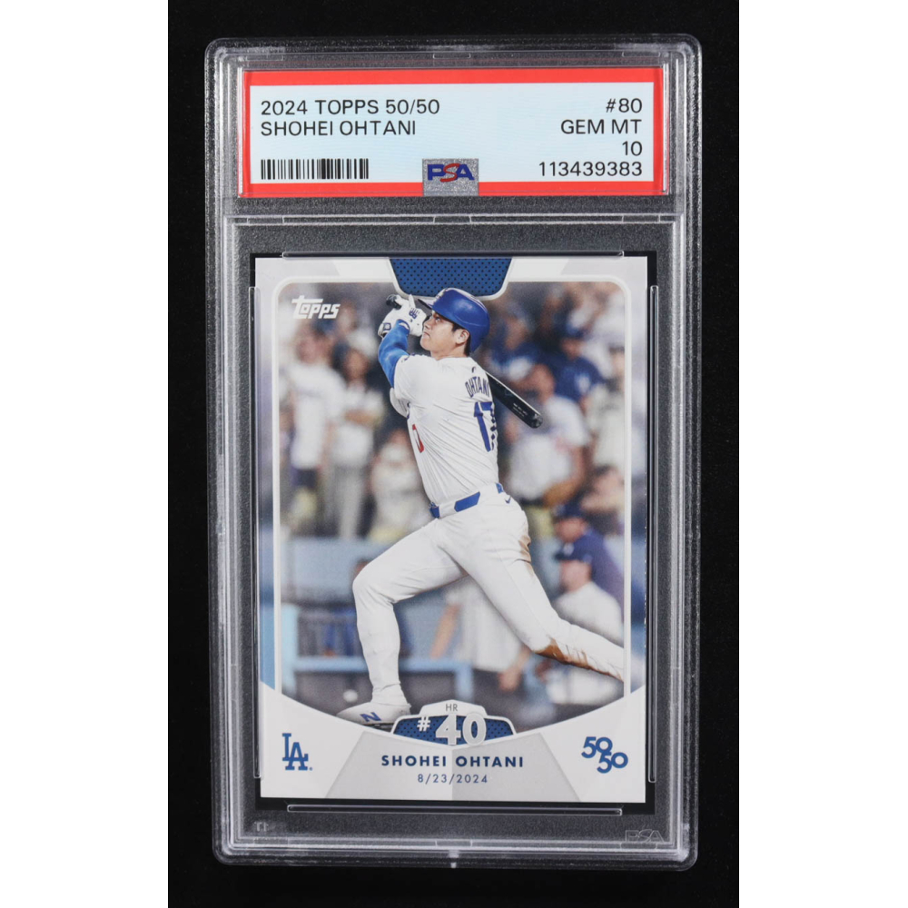 Shohei Ohtani 2024 Topps 50/50 #80 (PSA 10) at PristineAuction.com