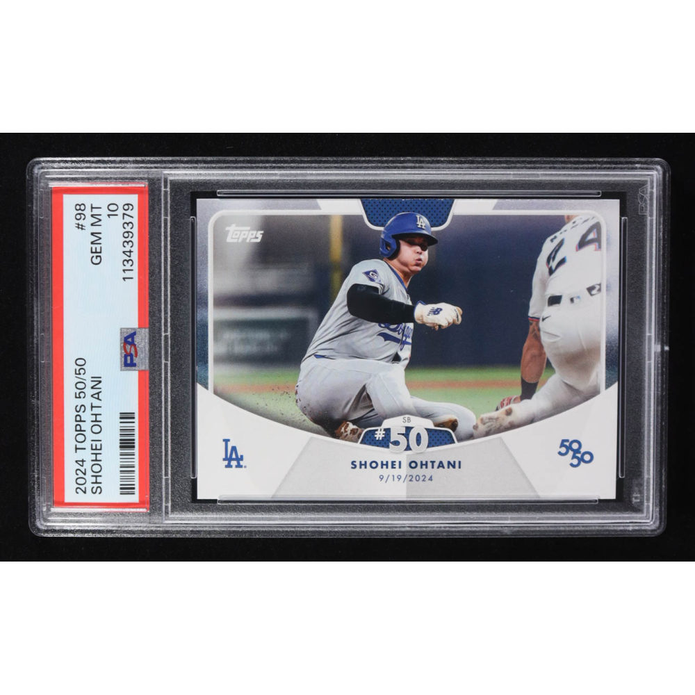Shohei Ohtani 2024 Topps 50/50 #98 (PSA 10) at PristineAuction.com Shohei Ohtani 2024 Topps 50/50 #98 (PSA 10) at PristineAuction.com