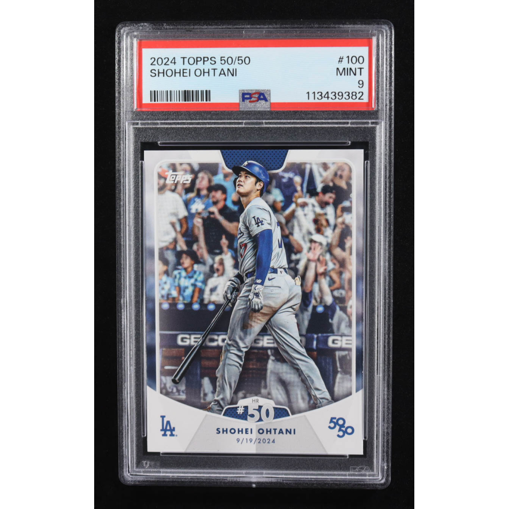 Shohei Ohtani 2024 Topps 50/50 #100 (PSA 9) at PristineAuction.com