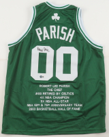 Robert Parish Signed Career Highlight Stat Jersey (Beckett) at PristineAuction.com