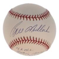 Bill Madlock Signed OML Baseball Inscribed "4x NL Batting Champ 75, 76, 81, 83" (Beckett) at PristineAuction.com