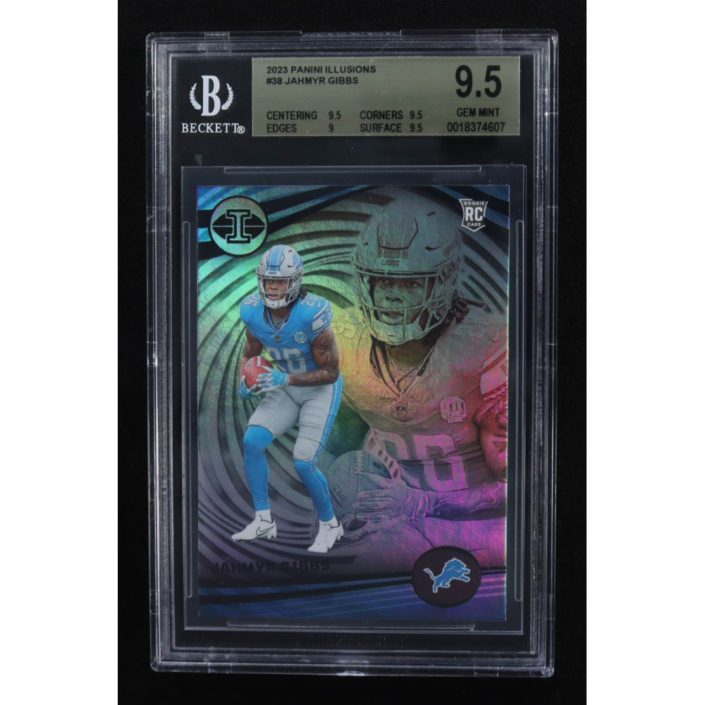 Jahmyr Gibbs 2023 Panini Illusions #38 RC (BGS 9.5) at PristineAuction.com