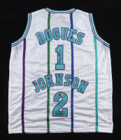 Muggsy Bogues & Larry Johnson Signed Jersey (Beckett) at PristineAuction.com