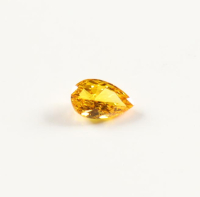 New .57 Carat Loose Lab Grown Fancy Vivid Orangy Yellow Diamond VVS 2 (IGI) at PristineAuction.com