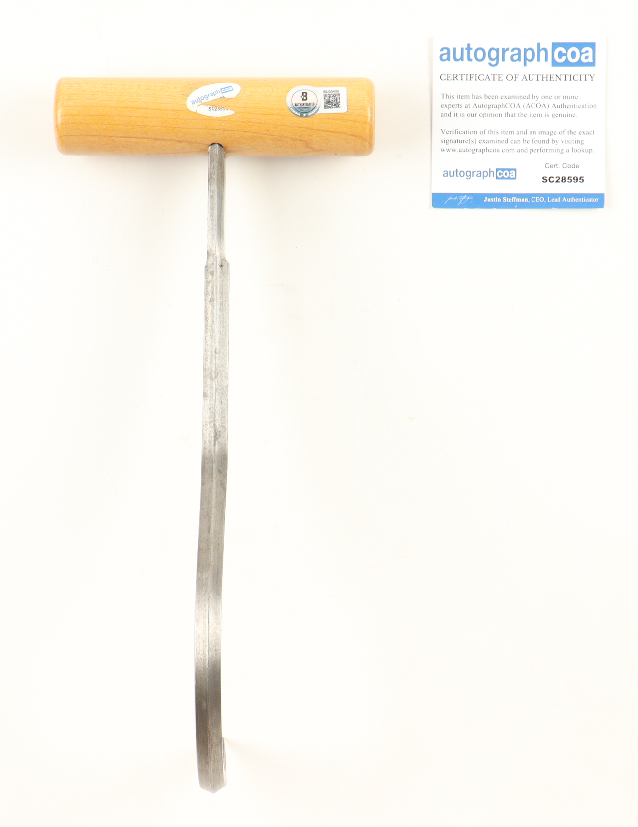 Muse Watson Signed Prop Fisherman Hook Inscribed "The Fisherman" (Beckett & ACOA) at PristineAuction.com Muse Watson Signed Prop Fisherman Hook Inscribed "The Fisherman" (Beckett & ACOA) at PristineAuction.com