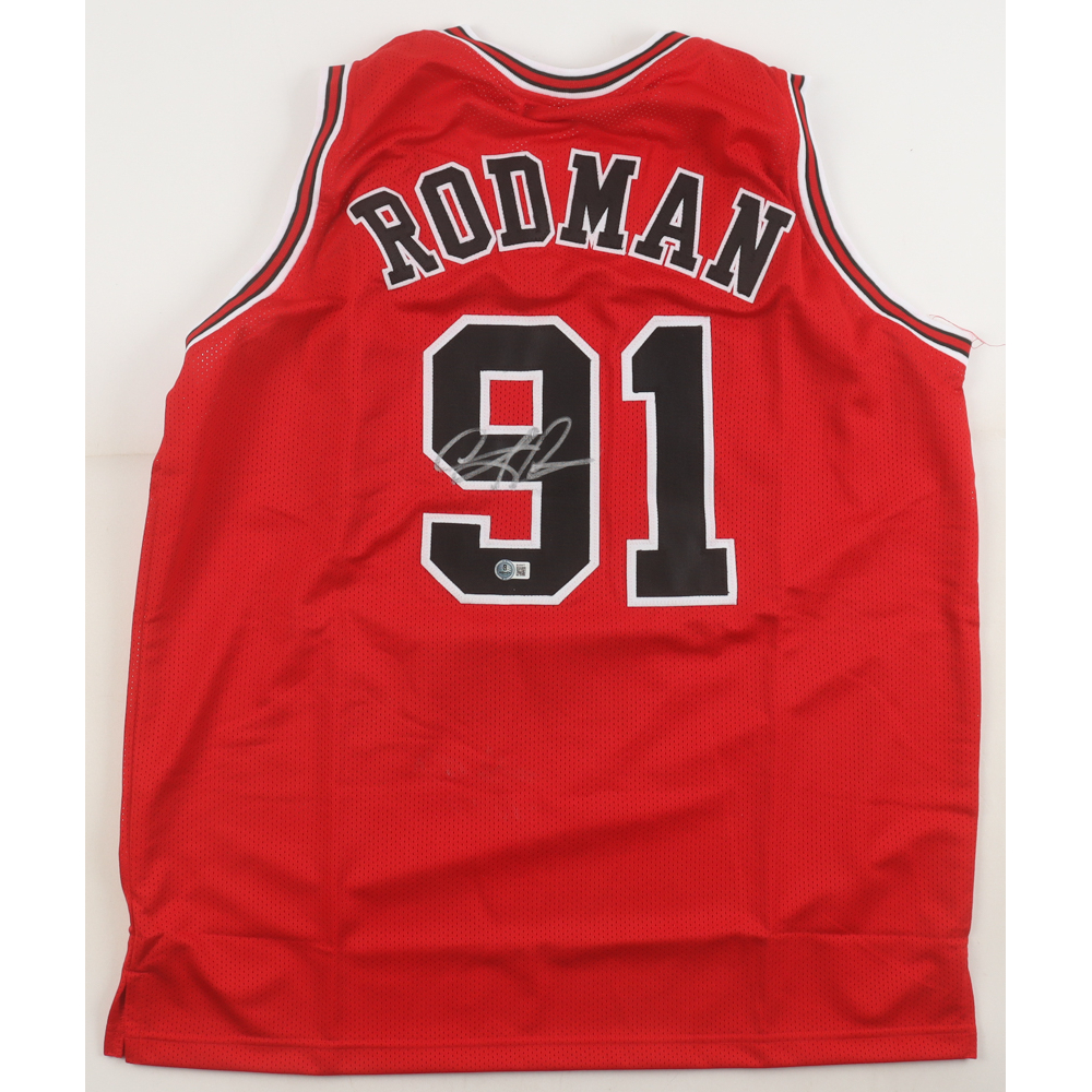 Dennis Rodman Signed Jersey (Beckett) at PristineAuction.com
