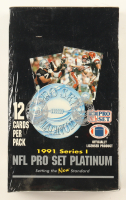 1991 Pro Set Platinum Series 1 Football Box with (36) Packs at PristineAuction.com