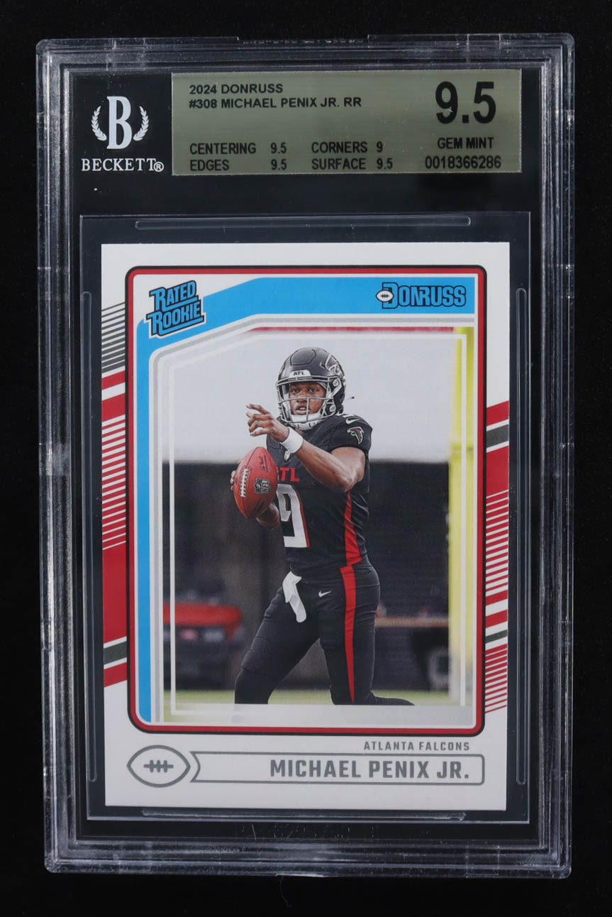 Michael Penix Jr. 2024 Donruss #308 RR RC (BGS 9.5) at PristineAuction.com Michael Penix Jr. 2024 Donruss #308 RR RC (BGS 9.5) at PristineAuction.com