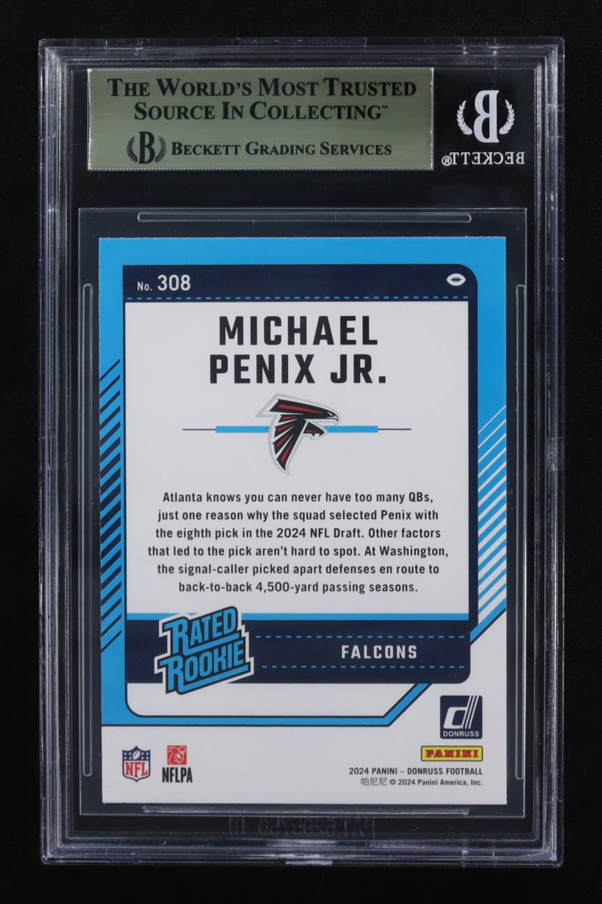 Michael Penix Jr. 2024 Donruss #308 RR RC (BGS 9.5) at PristineAuction.com Michael Penix Jr. 2024 Donruss #308 RR RC (BGS 9.5) at PristineAuction.com