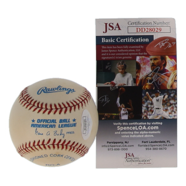 Frank Thomas Signed OAL Baseball (JSA) at PristineAuction.com Frank Thomas Signed OAL Baseball (JSA) at PristineAuction.com