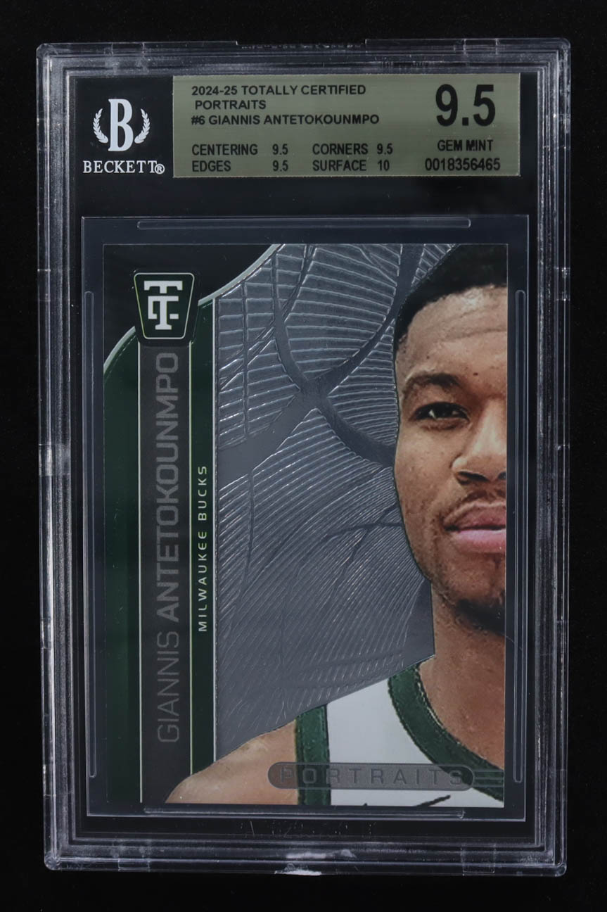 Giannis Antetokounmpo 2024-25 Totally Certified Portraits #6 (BGS 9.5) at PristineAuction.com Giannis Antetokounmpo 2024-25 Totally Certified Portraits #6 (BGS 9.5) at PristineAuction.com