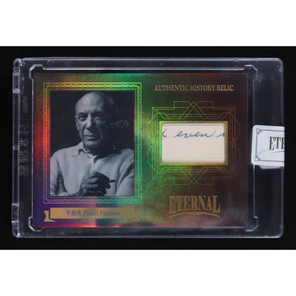 Pablo Picasso 2024 Eternal Cuts World Celebrities Edition  Authentic History Relic #69/99 at PristineAuction.com
