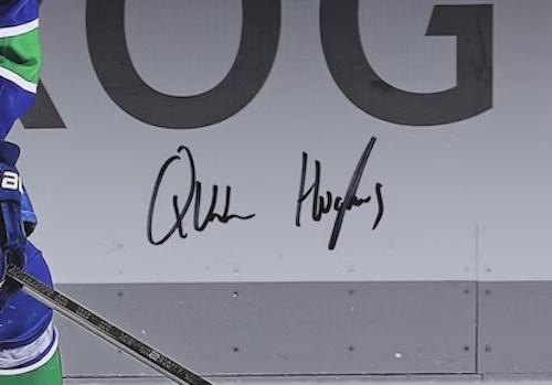 Quinn Hughes Signed Canucks 16x20 Photo (Fanatics) at PristineAuction.com Quinn Hughes Signed Canucks 16x20 Photo (Fanatics) at PristineAuction.com