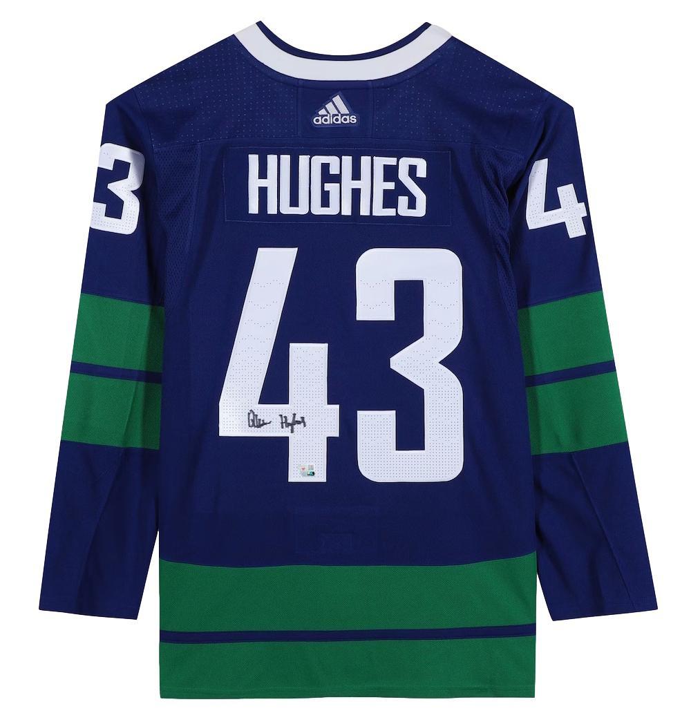 Quinn Hughes Signed Canucks Adidas Authentic Jersey (Fanatics) at PristineAuction.com Quinn Hughes Signed Canucks Adidas Authentic Jersey (Fanatics) at PristineAuction.com