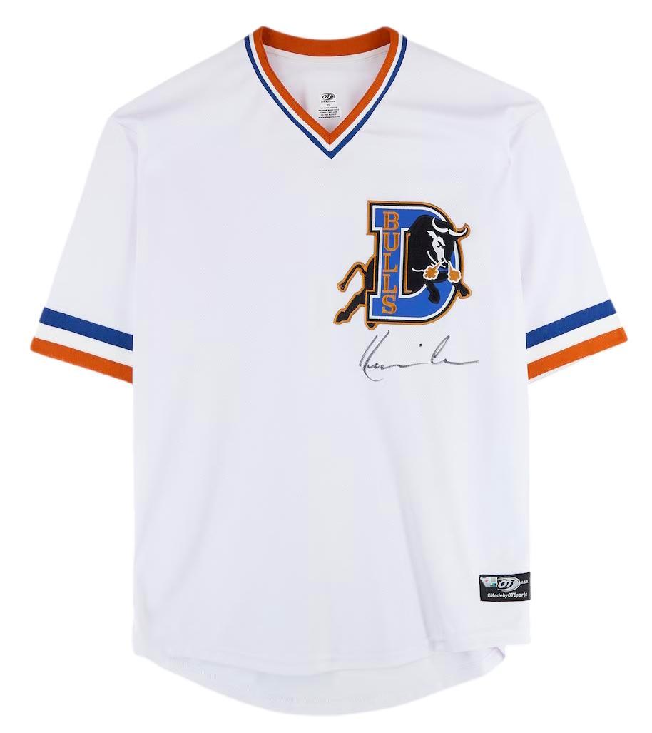 Kevin Costner Signed Durham Bulls Jersey (Fanatics) at PristineAuction.com Kevin Costner Signed Durham Bulls Jersey (Fanatics) at PristineAuction.com