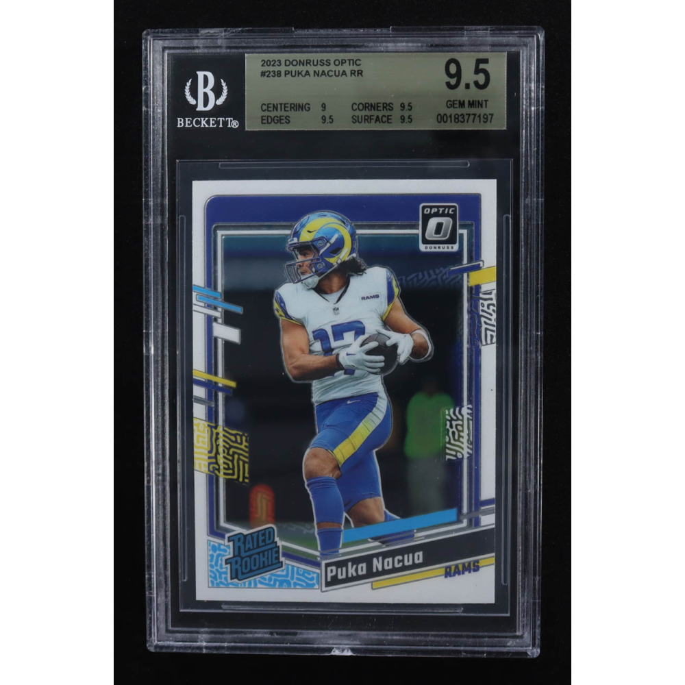 Puka Nacua 2023 Donruss Optic #238 RR RC (BGS 9.5) at PristineAuction.com
