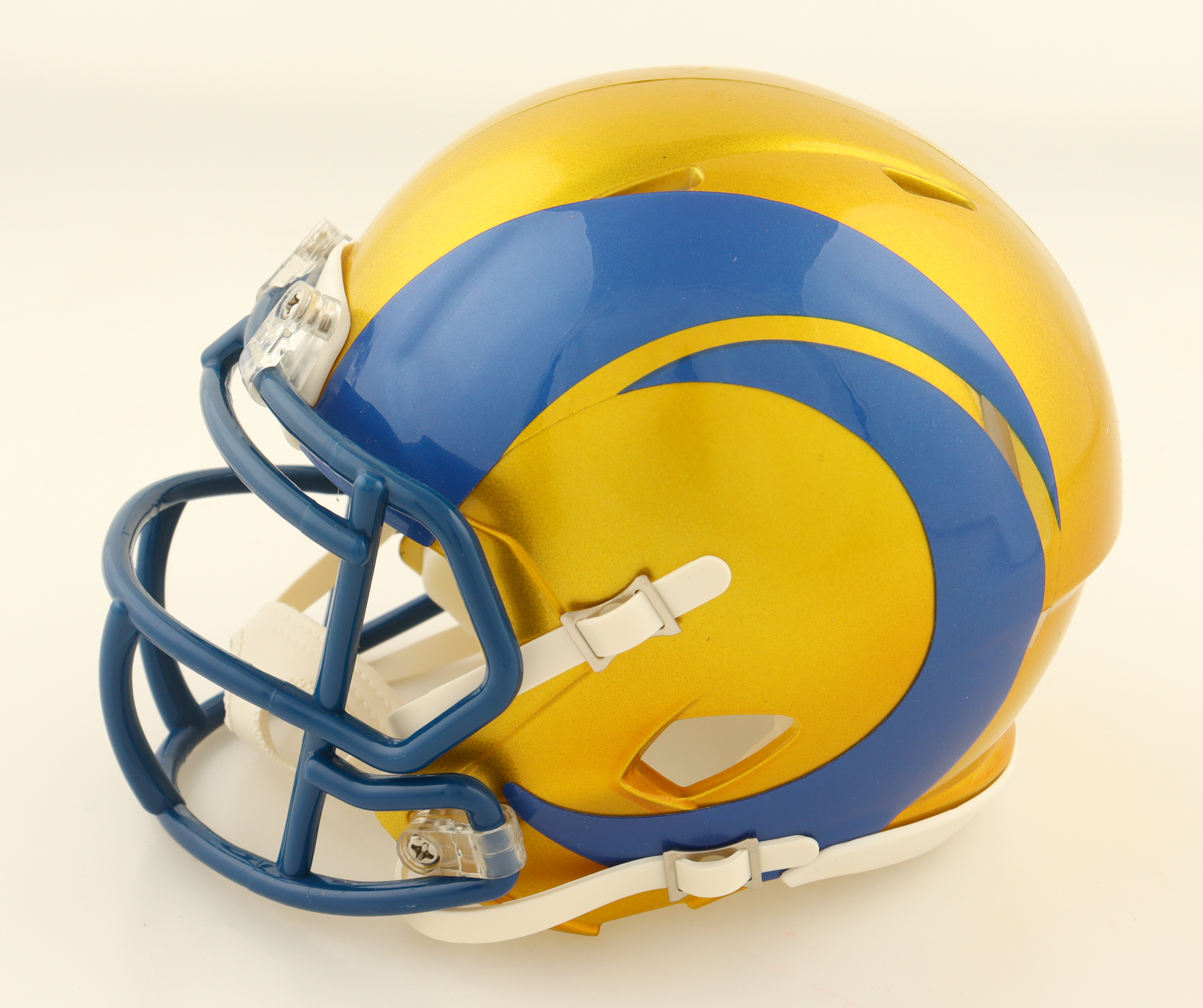 Isaac Bruce Signed Rams Flash Alternate Speed Mini Helmet Inscribed "HOF 20" (Beckett) at PristineAuction.com Isaac Bruce Signed Rams Flash Alternate Speed Mini Helmet Inscribed "HOF 20" (Beckett) at PristineAuction.com