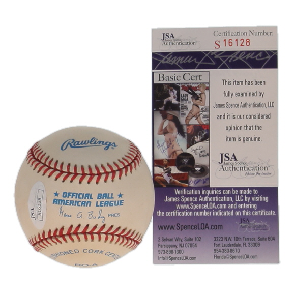 Jimmy Piersall Signed OAL Baseball (JSA) at PristineAuction.com Jimmy Piersall Signed OAL Baseball (JSA) at PristineAuction.com