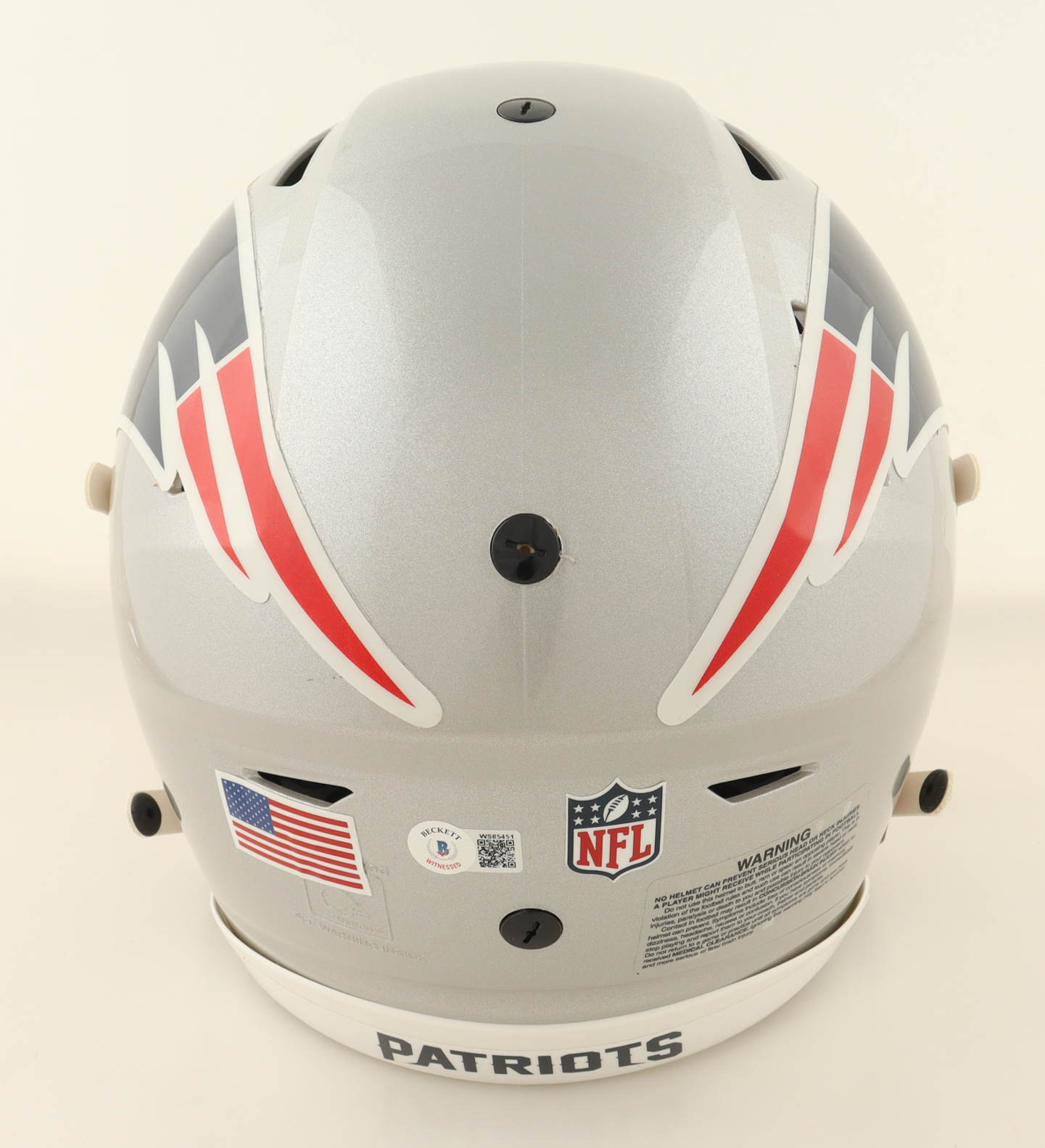 Mac Jones Signed Patriots Full-Size Authentic On-Field SpeedFlex Helmet (Beckett) at PristineAuction.com Mac Jones Signed Patriots Full-Size Authentic On-Field SpeedFlex Helmet (Beckett) at PristineAuction.com