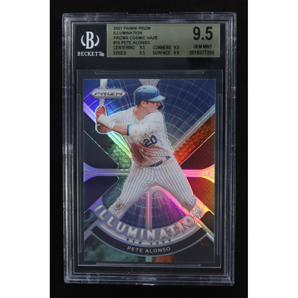 Pete Alonso 2021 Panini Prizm Illumination Prizms Cosmic Haze #10 (BGS 9.5) at PristineAuction.com