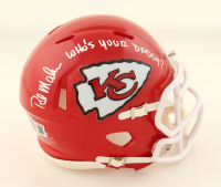 Patrick Mahomes Sr. Signed Chiefs Speed Mini Helmet Inscribed "Who's Your Daddy?" (Beckett) at PristineAuction.com