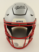 Mac Jones Signed Patriots Full-Size Authentic On-Field Speed Helmet (Beckett) at PristineAuction.com