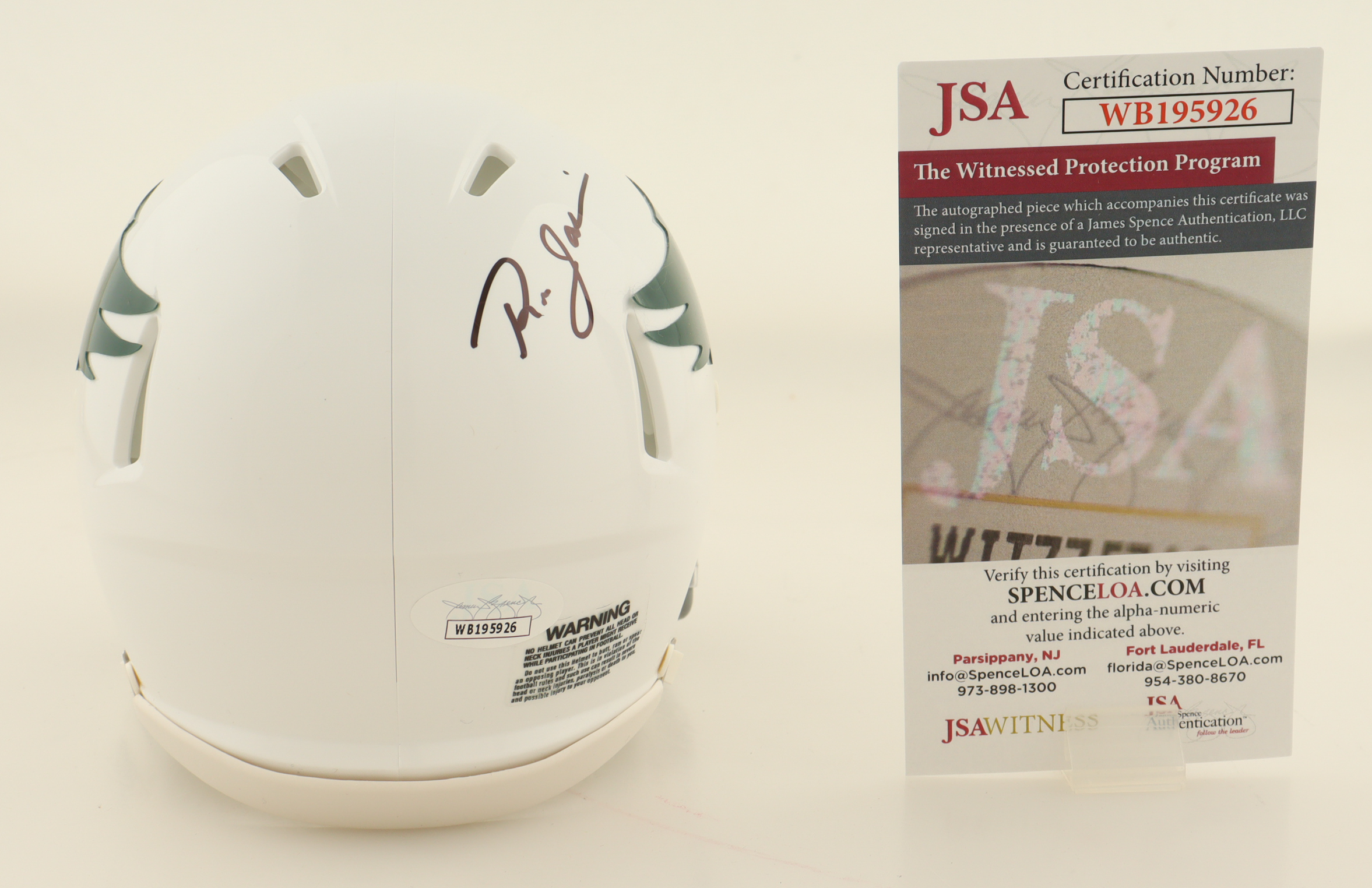Ron Jaworski Signed Eagles Throwback Speed Mini Helmet (JSA) at PristineAuction.com Ron Jaworski Signed Eagles Throwback Speed Mini Helmet (JSA) at PristineAuction.com