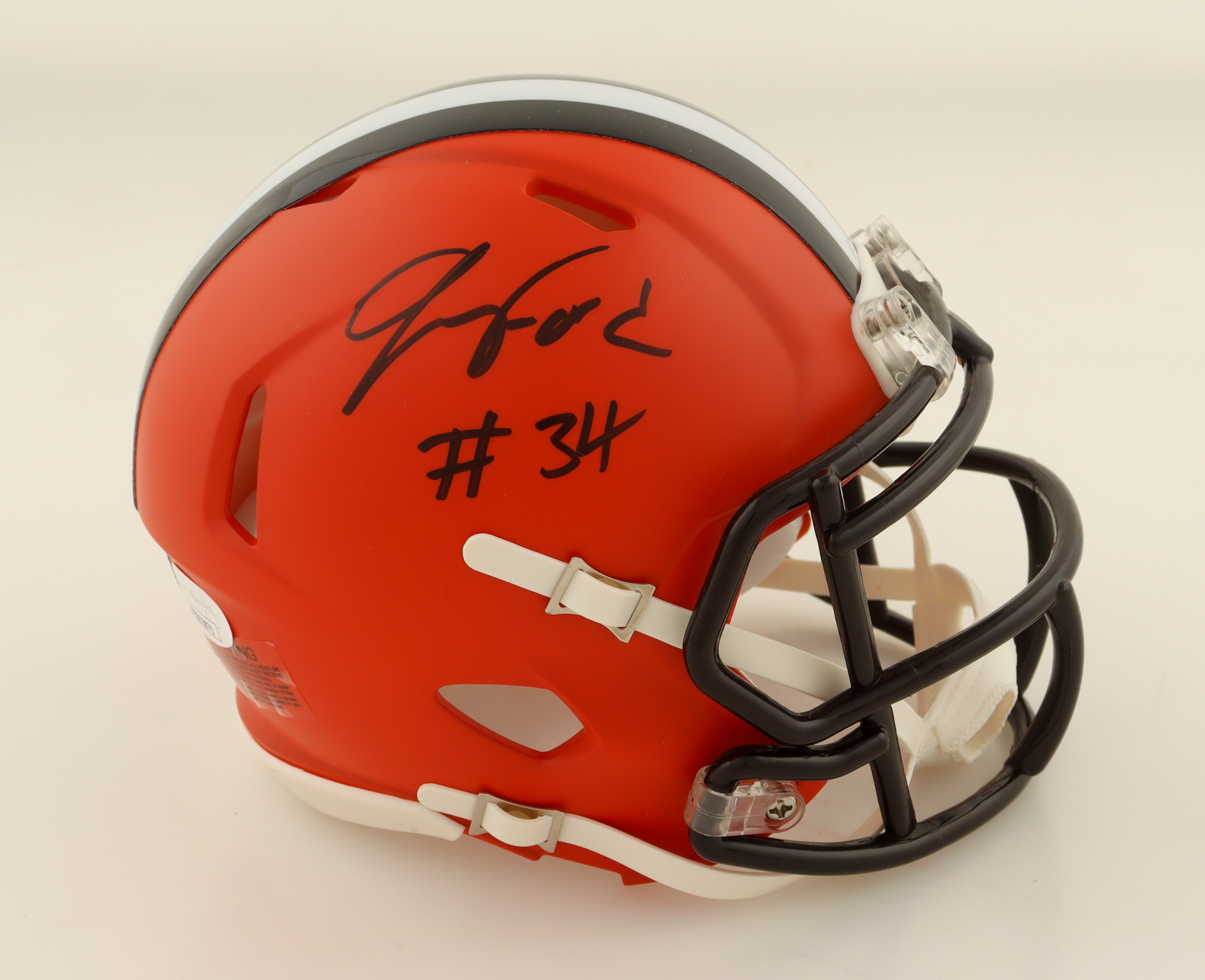 Jerome Ford Signed Browns Speed Mini Helmet (JSA) at PristineAuction.com Jerome Ford Signed Browns Speed Mini Helmet (JSA) at PristineAuction.com